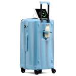 Ultra-light, high-capacity, impact-resistant, multifunctional PC travel suitcase.